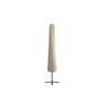 METRO PROFESSIONAL Sombrilla cuadrada, aluminio, 4 x 4 m, repelente al agua, humus/gris