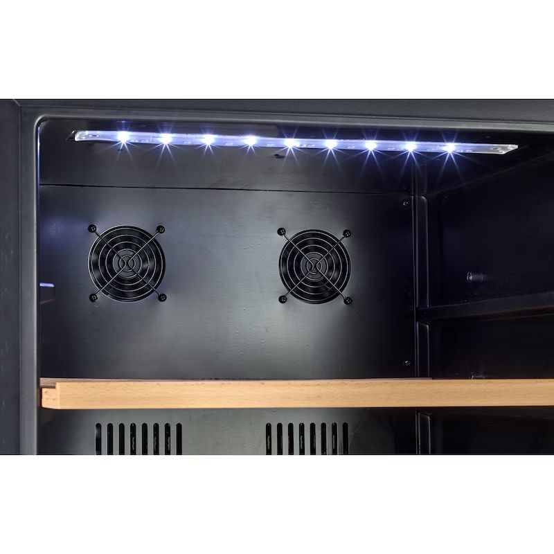 METRO PROFESSIONAL Vinoteca GWC3091, 54 x 54 x 123,5 cm, 2 zonas climáticas, 91 botellas, negro/plateado