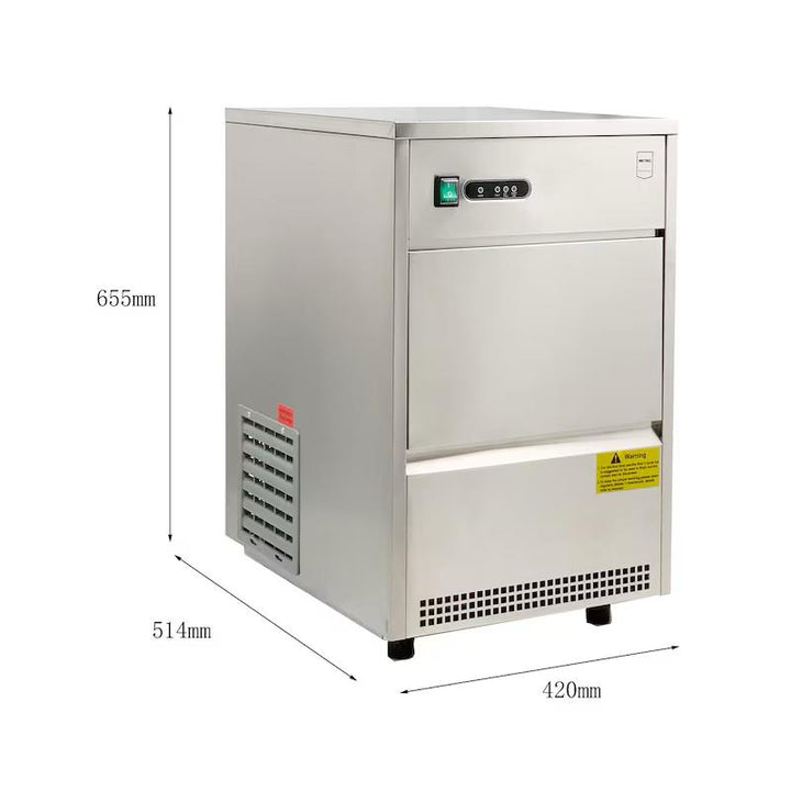 METRO Professional Máquina de cubitos de hielo GIM1026B, 42 x 51,4 x 65,5 cm, 26 kg / 24 h, forma de cono hueco