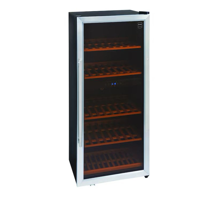 METRO PROFESSIONAL Vinoteca GWC3091, 54 x 54 x 123,5 cm, 2 zonas climáticas, 91 botellas, negro/plateado