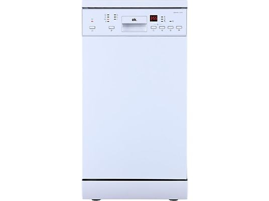 Lavavajillas - ok. EVVO 4541-1 E FS, 10 Servicios, 7Programas, 44.5 cm, Libre Instalación, Blanco