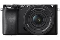 Cámara EVIL - Sony Kit Alpha 6100 (ILCE6100L) + Objetivo SELP16502 + Tarjeta SD 64GB, 24.2MP, Wi-Fi