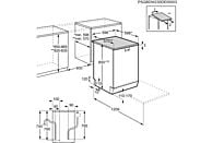 Lavavajillas - AEG FFB76717PM, 14 servicios, 9 programas, 60 cm, Tercera bandeja, programa ExtraHygiene, Inox
