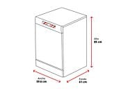 Lavavajillas - AEG FFB76717PM, 14 servicios, 9 programas, 60 cm, Tercera bandeja, programa ExtraHygiene, Inox