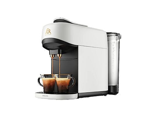 Cafetera de cápsulas - Philips LM9512/00 L'OR BARISTA ABSOLU, Presión Máx. 19.0 bar, Capacidad depósito 1.2 l, 1450 W, Blanco