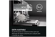 Lavavajillas - AEG FFB76717PM, 14 servicios, 9 programas, 60 cm, Tercera bandeja, programa ExtraHygiene, Inox