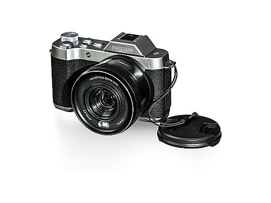 Cámara - Prixton Nomad DC950, 64MP, 4K 3840p, 85 min Autonomía, Pantalla 2.88″ IPS 640 x 480, Función Anti-shake, Negro