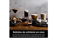 Cafetera express - Ninja Luxe Café Premier ES601EU, 9 bar, 1650W, 2 Tazas, Capacidad del depósito 2L, Capacidad de café en grano 250g, Plata