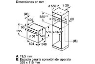 Horno - Balay 3HB4821X2, Sí, 71 l, 548 mm, Acero inoxidable