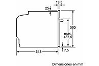 Horno - Balay 3HB4821X2, Sí, 71 l, 548 mm, Acero inoxidable