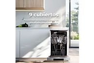 Lavavajillas libre instalación 45 cm - EVVO D1X Slim, 5 programas, 448 mm, Inox