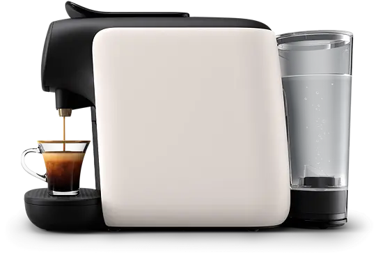 Cafetera de cápsulas - ‎Philips ‎LM9012/00 L'OR Barista Sublime, Función 2 tazas, o 1 doble, 1450 W, 19 bar, 0.80 l, Sistema antigoteo, Blanco