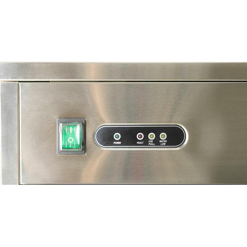 METRO Professional Máquina de cubitos de hielo GIM1026B, 42 x 51,4 x 65,5 cm, 26 kg / 24 h, forma de cono hueco