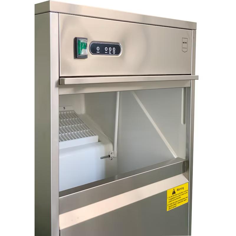 METRO Professional Máquina de cubitos de hielo GIM1026B, 42 x 51,4 x 65,5 cm, 26 kg / 24 h, forma de cono hueco